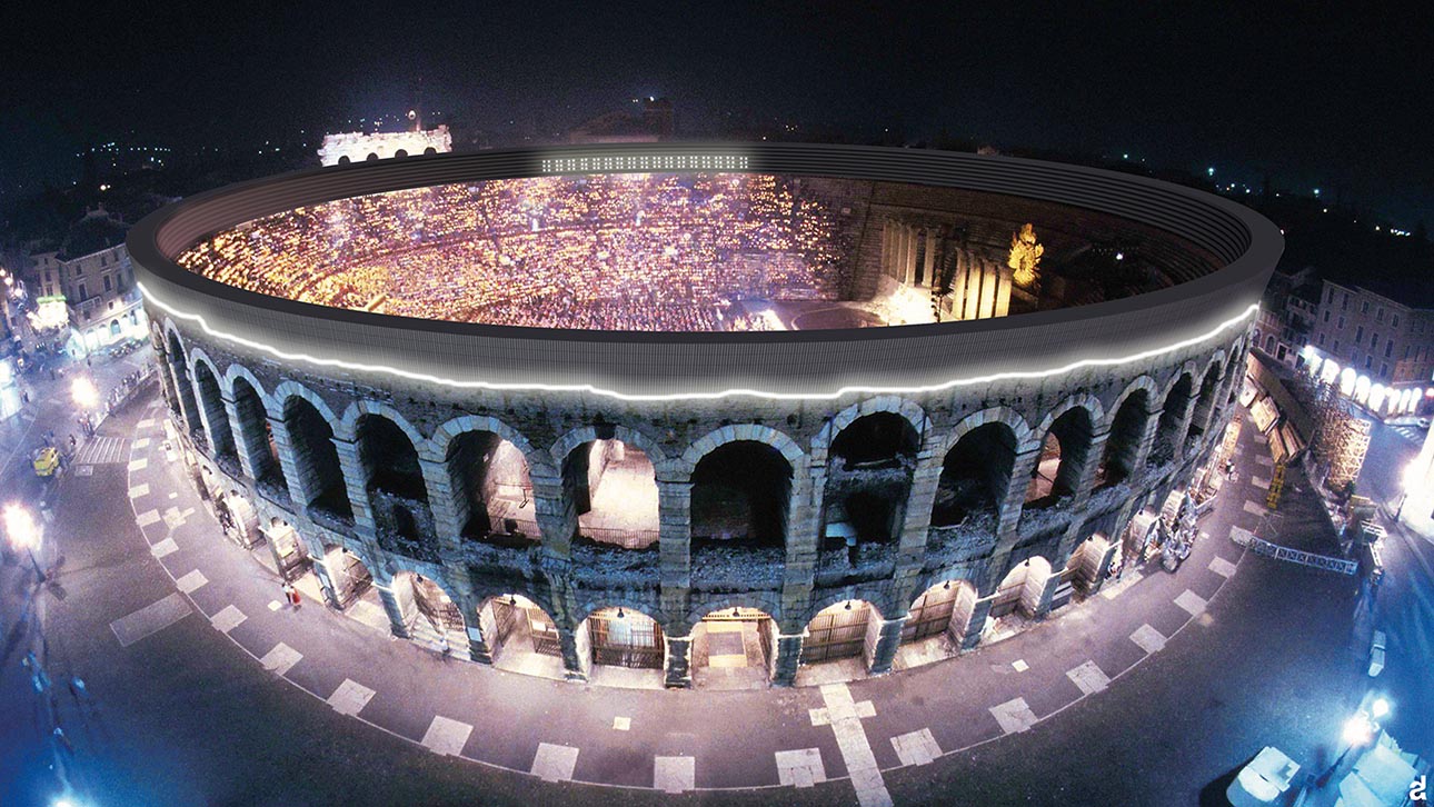 copertura arena di verona